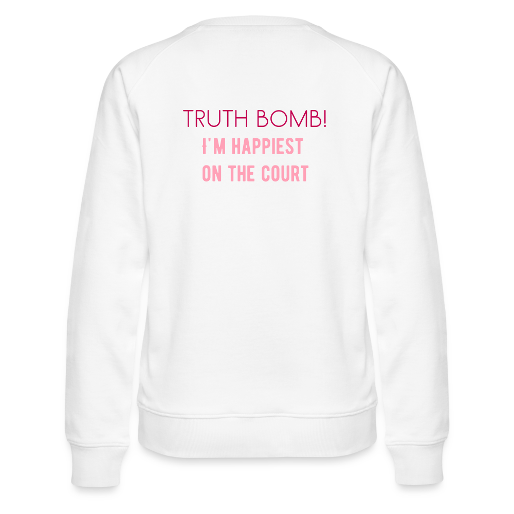 TRUTH BOMB! Women’s Premium Sweatshirt - white