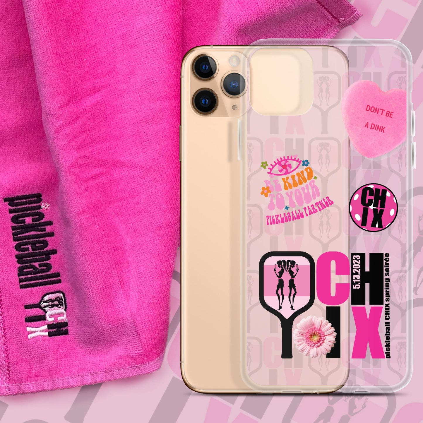 pickleball CHIX Fun Clear Case for iPhone®