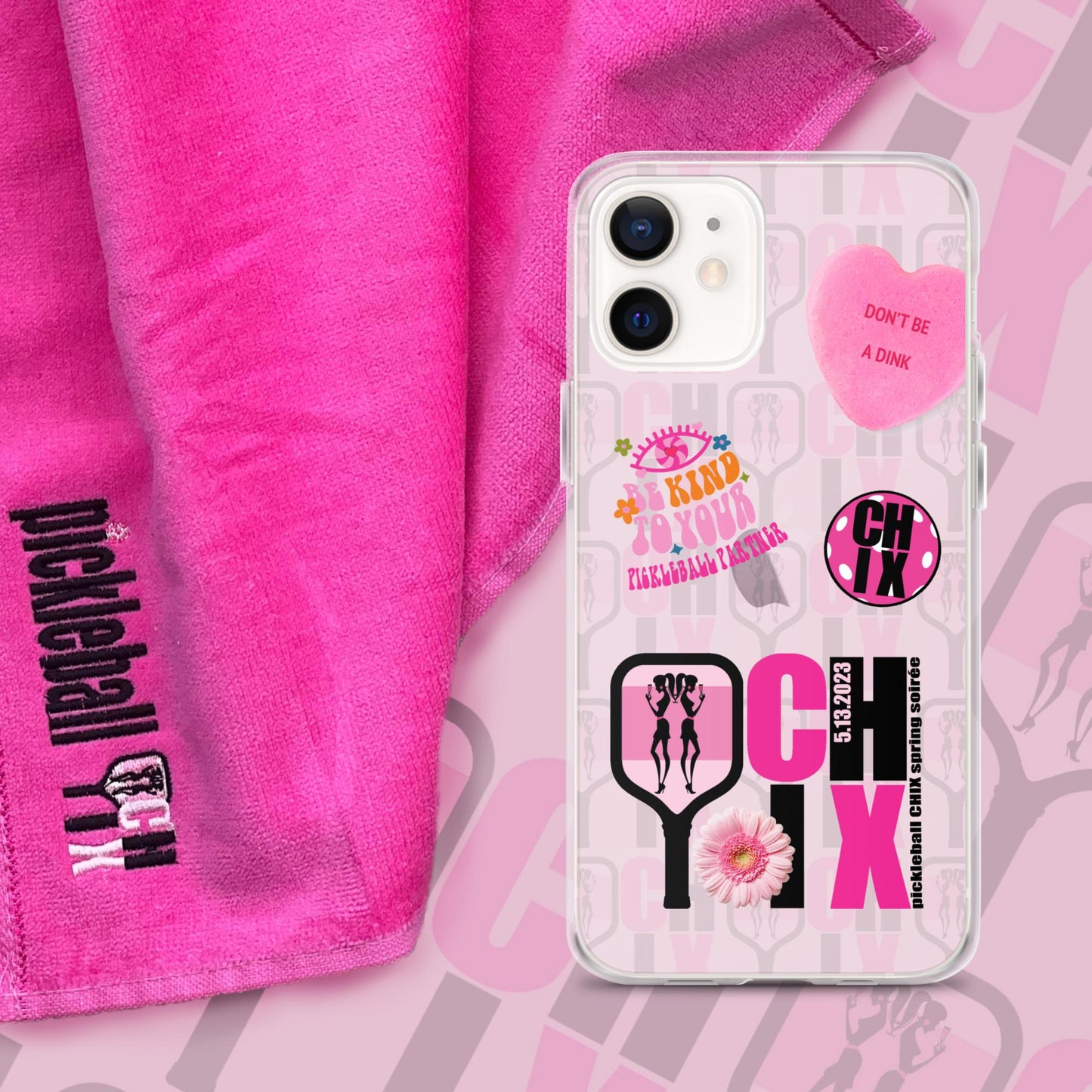 pickleball CHIX Fun Clear Case for iPhone®
