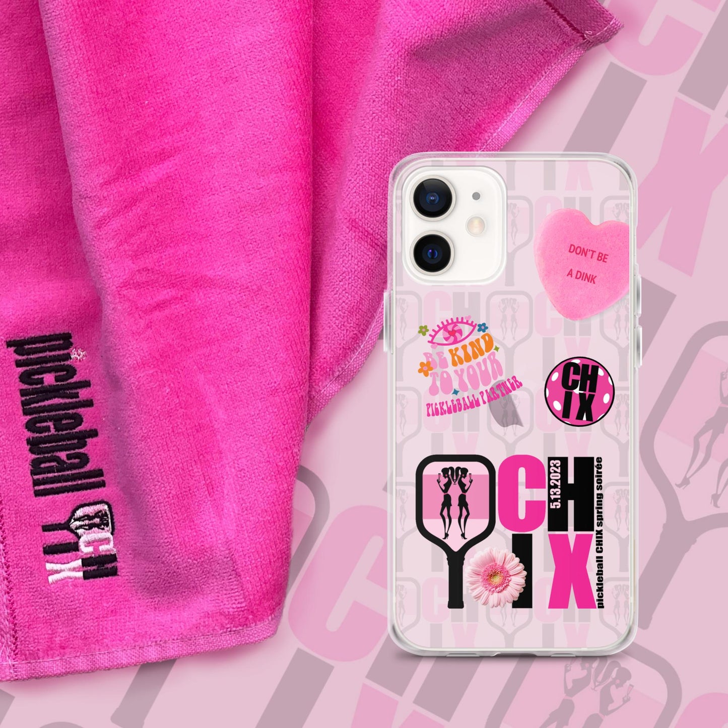 pickleball CHIX Fun Clear Case for iPhone®