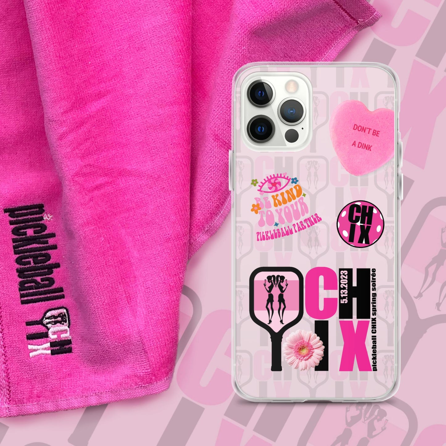 pickleball CHIX Fun Clear Case for iPhone®