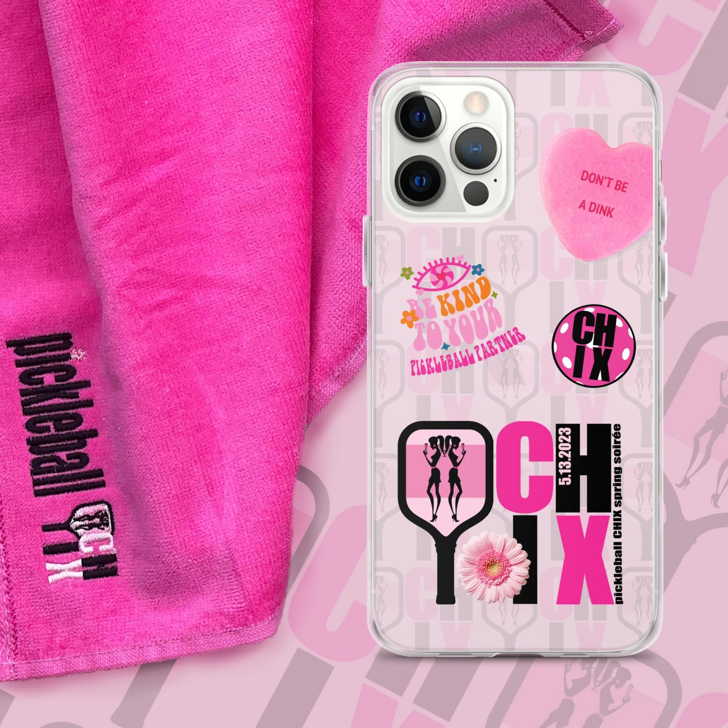 pickleball CHIX Fun Clear Case for iPhone®