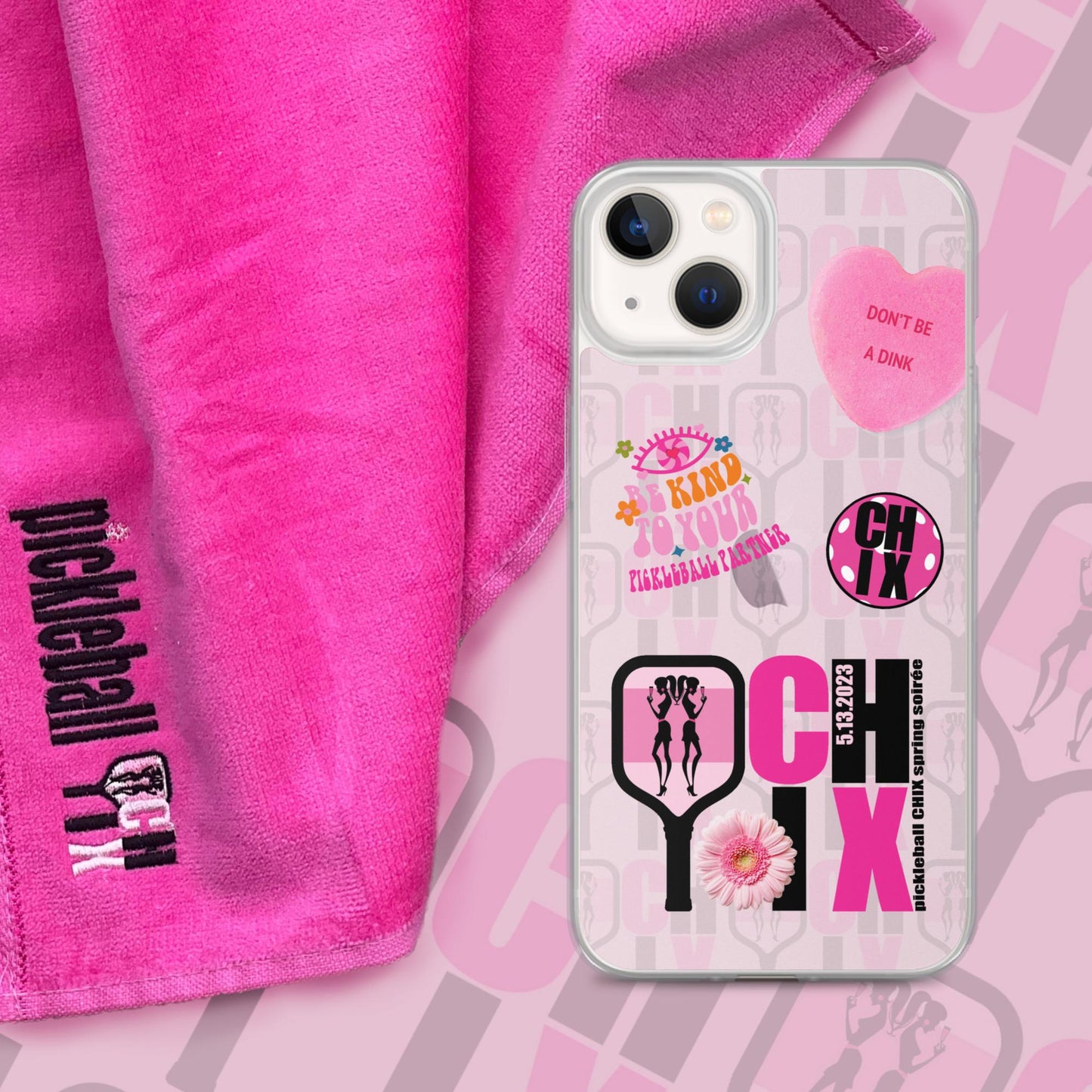 pickleball CHIX Fun Clear Case for iPhone®