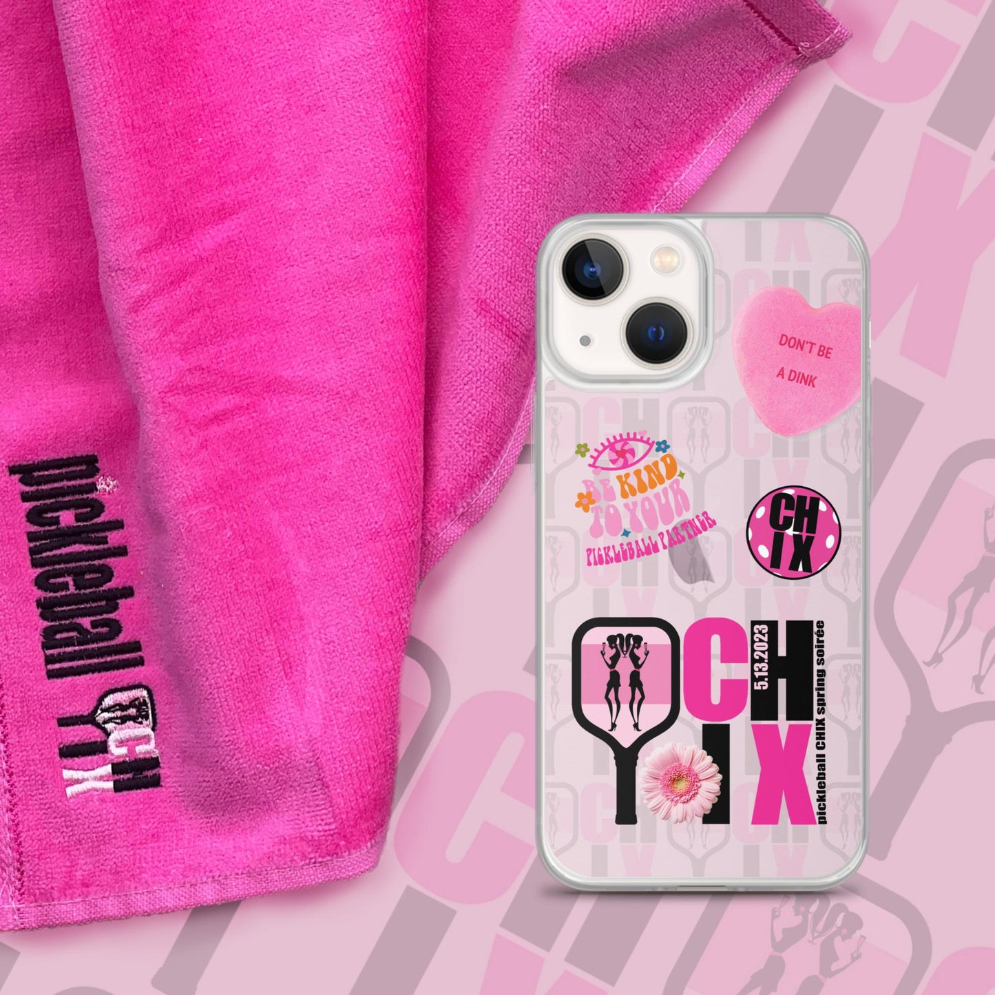 pickleball CHIX Fun Clear Case for iPhone®