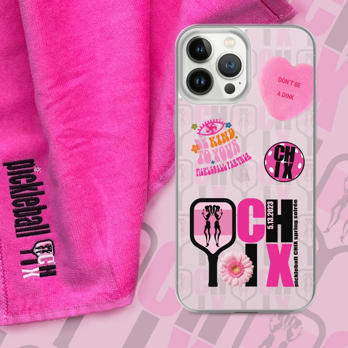pickleball CHIX Fun Clear Case for iPhone®