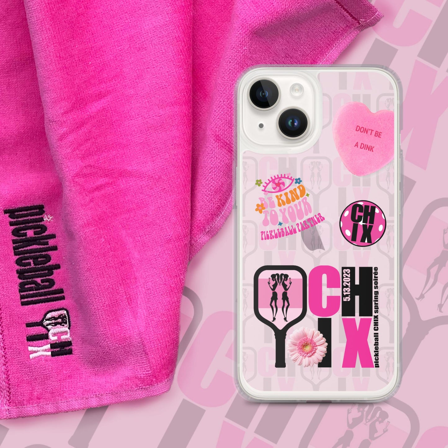 pickleball CHIX Fun Clear Case for iPhone®