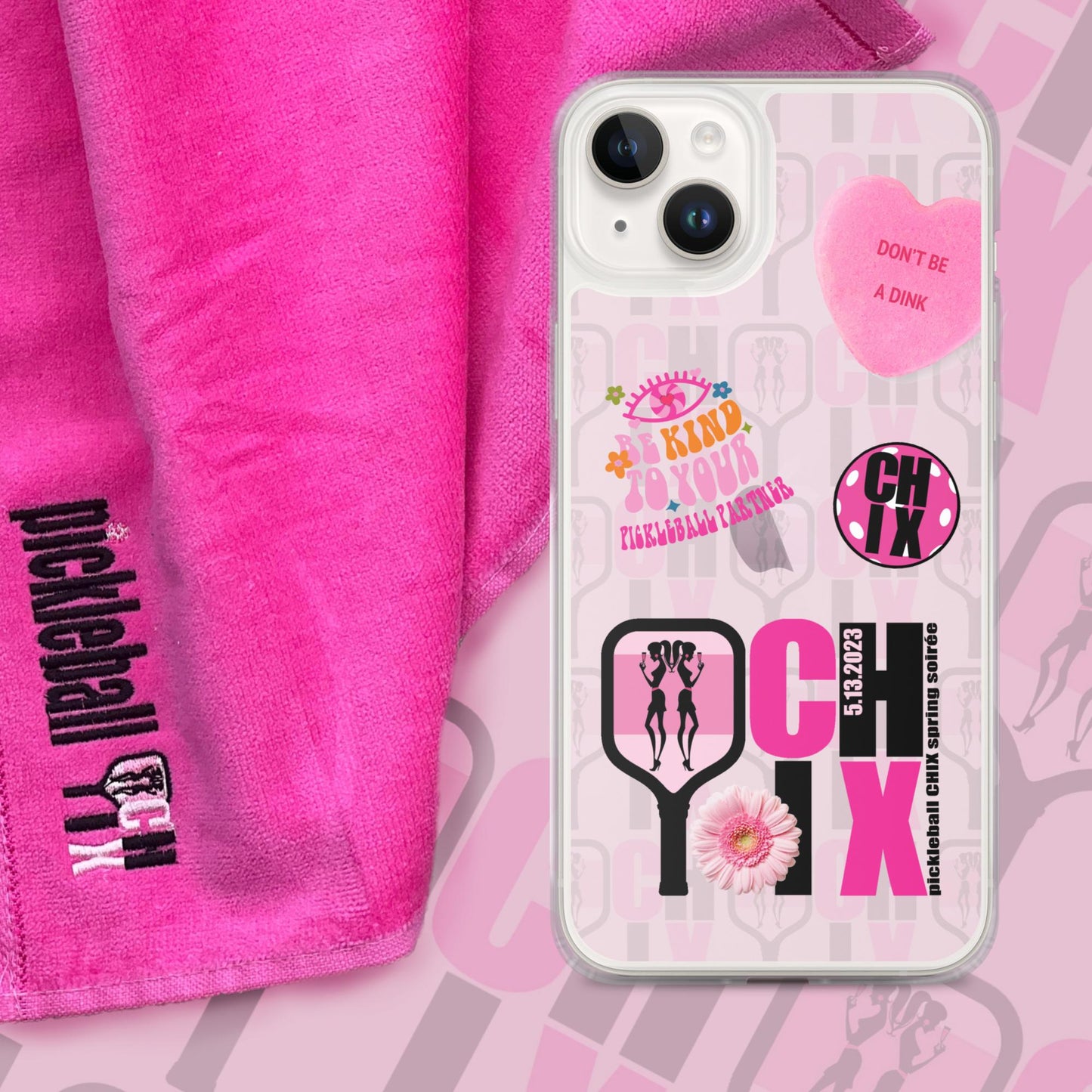 pickleball CHIX Fun Clear Case for iPhone®