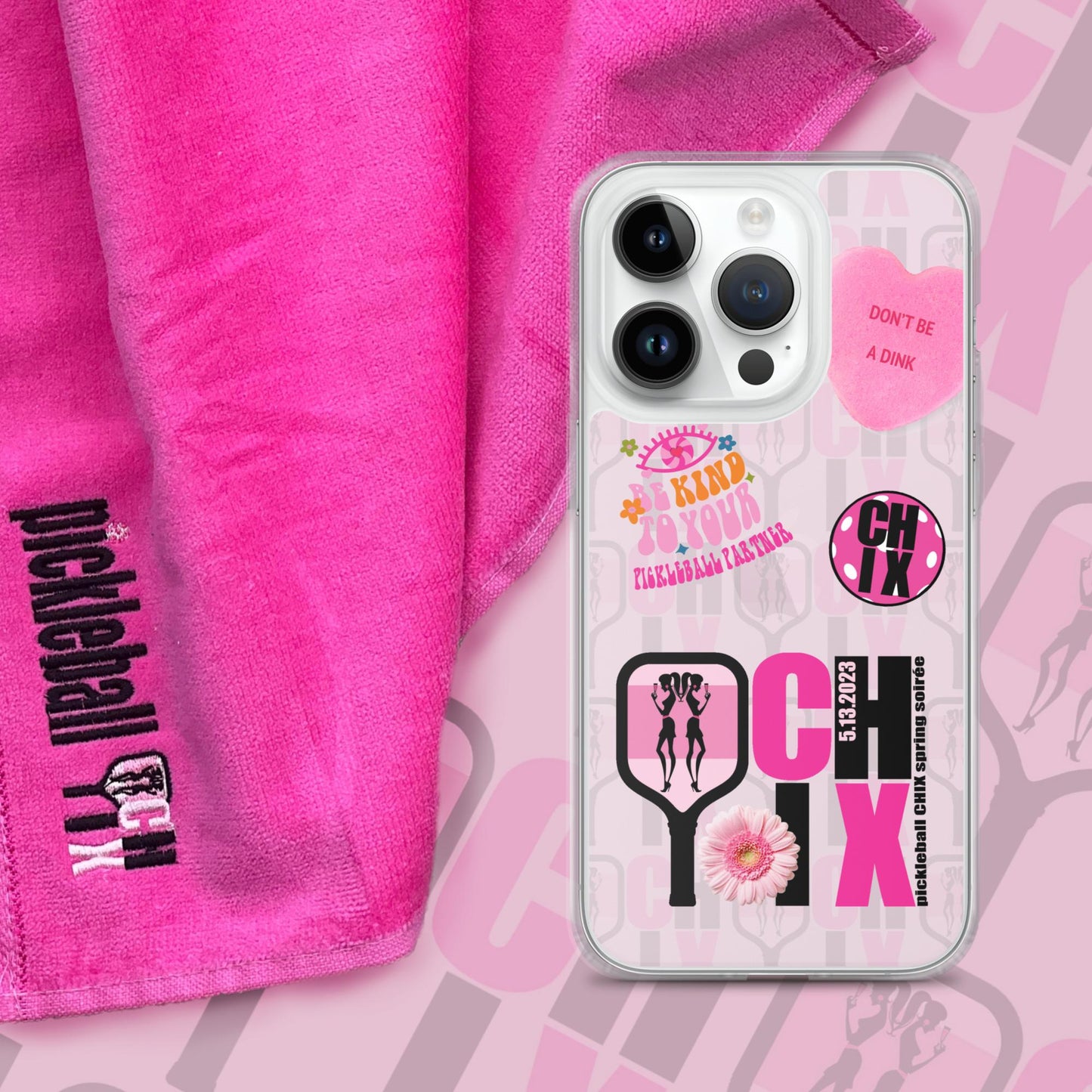 pickleball CHIX Fun Clear Case for iPhone®