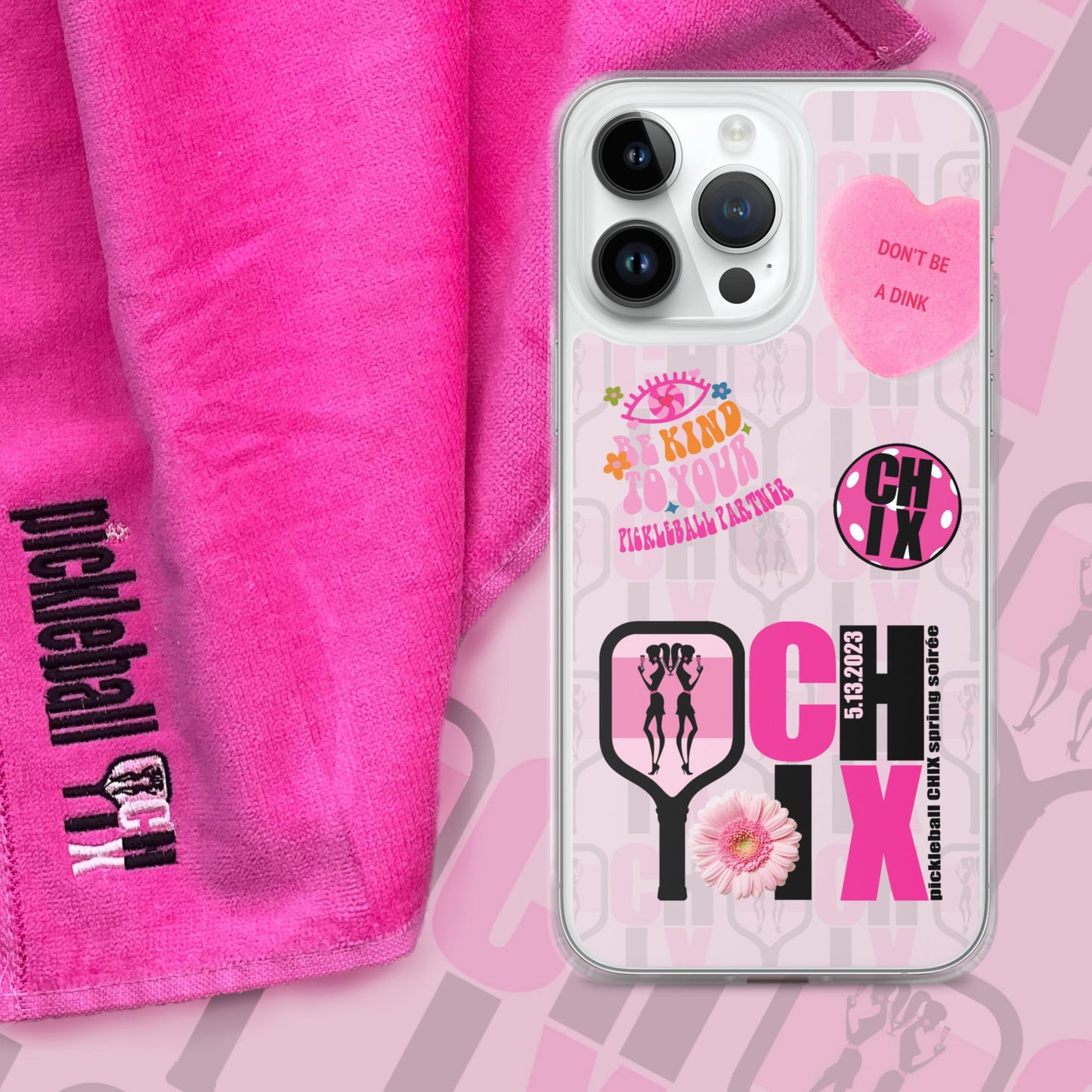 pickleball CHIX Fun Clear Case for iPhone®