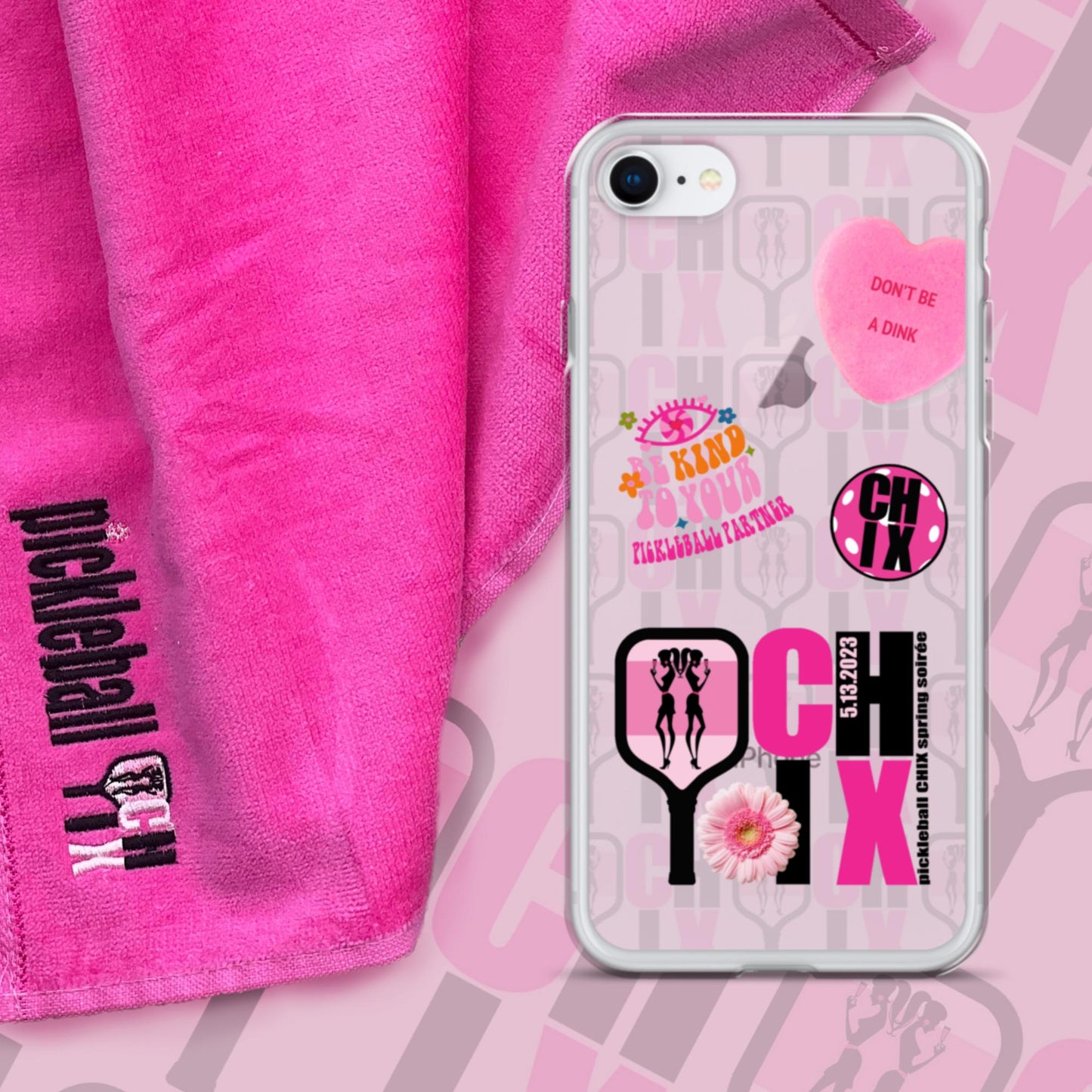 pickleball CHIX Fun Clear Case for iPhone®