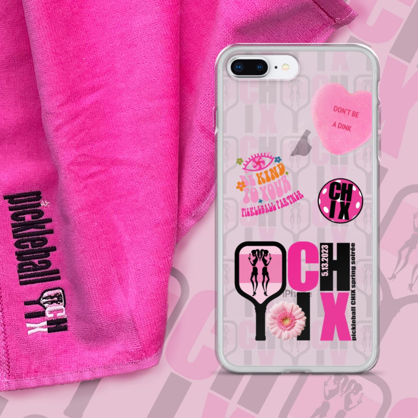 pickleball CHIX Fun Clear Case for iPhone®