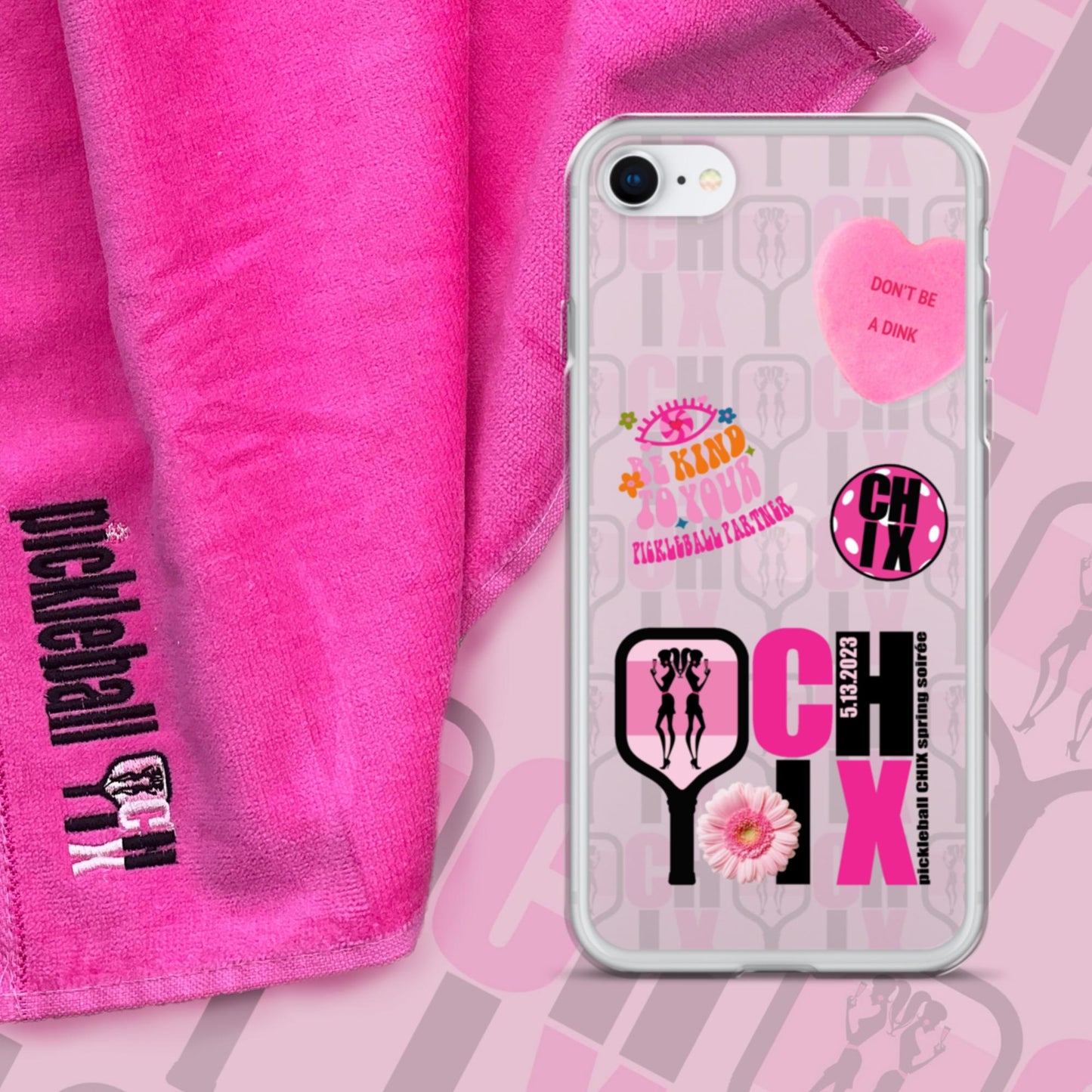 pickleball CHIX Fun Clear Case for iPhone®
