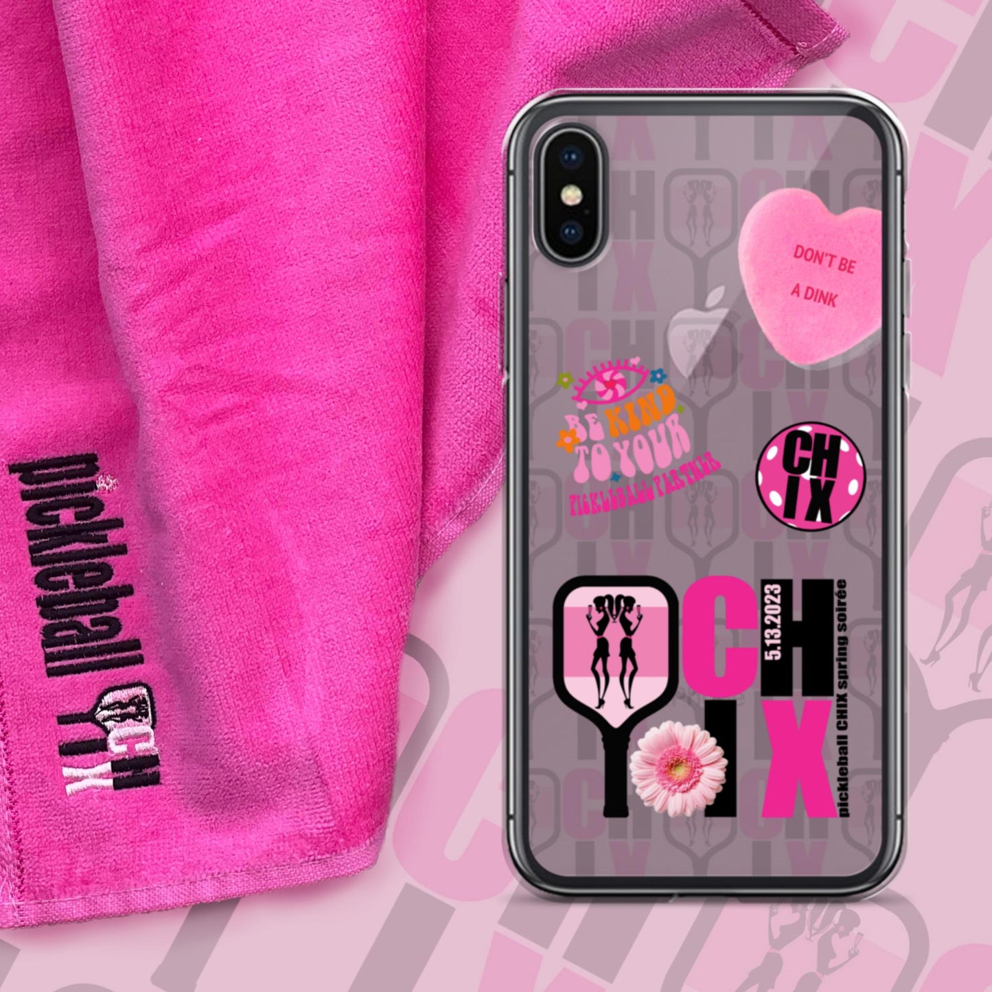 pickleball CHIX Fun Clear Case for iPhone®