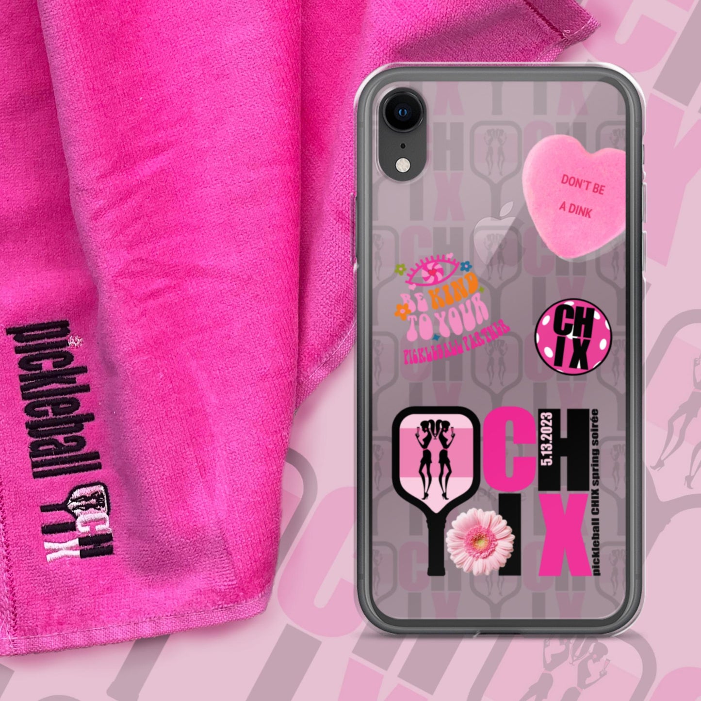 pickleball CHIX Fun Clear Case for iPhone®