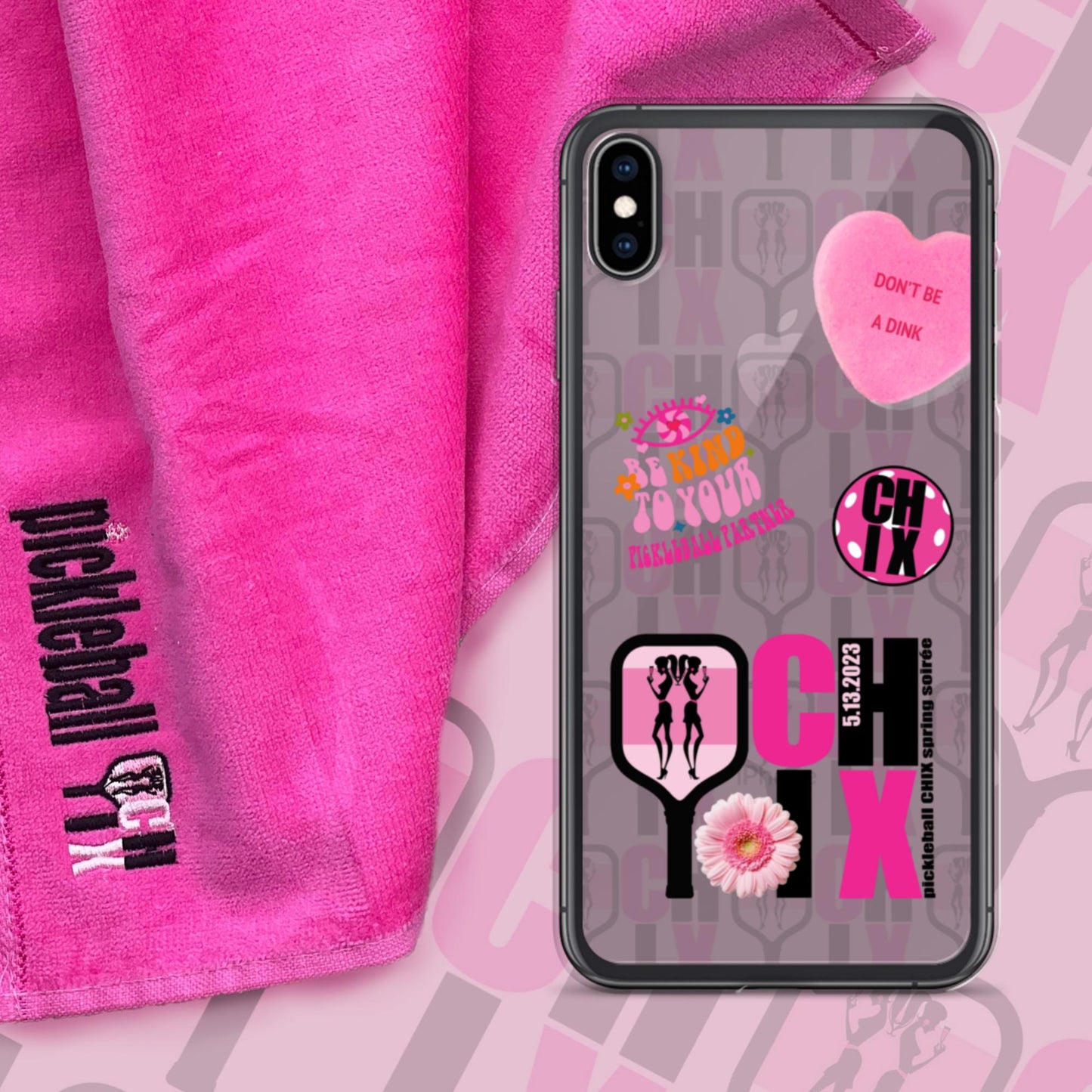 pickleball CHIX Fun Clear Case for iPhone®