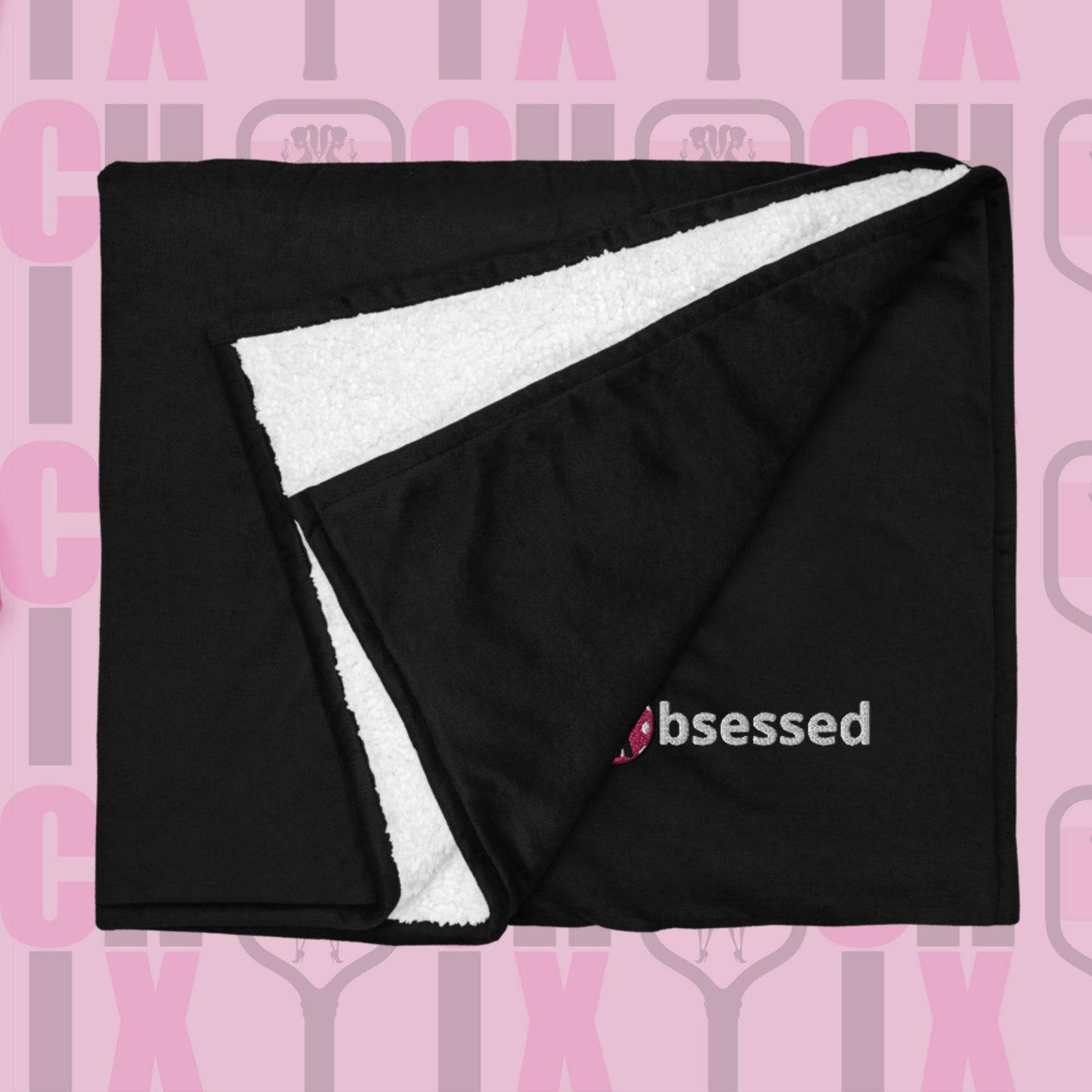 pickleball CHIX Obsessed Premium sherpa blanket