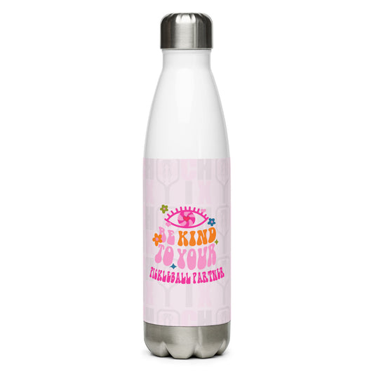 pickleball CHIX "be Kind to your pickleball partner" (Spring Soirée Collection) Stainless Steel Water Bottle