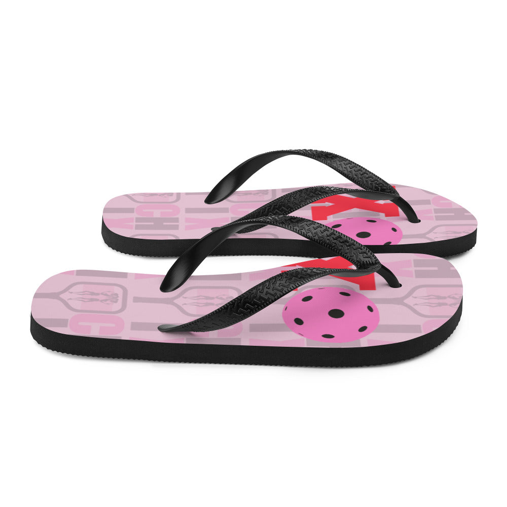 pickleball CHIX "Valentine" Beach Flip-Flops