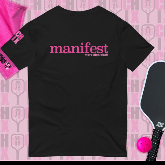 Pickleball CHIX "manifest more pickleball" Short-Sleeve T-Shirt