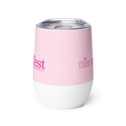 pickleball CHIX "Manifest more Pickleball" Wine tumbler