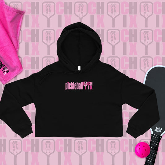 Pickleball CHIX Crop Hoodie