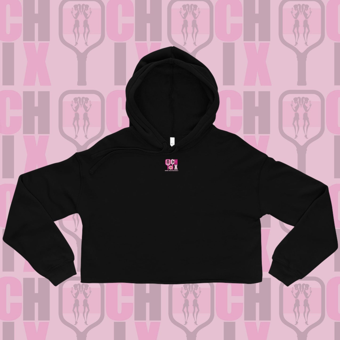 pickleball CHIX "Do What Makes You Happy" Cropped Hoodie