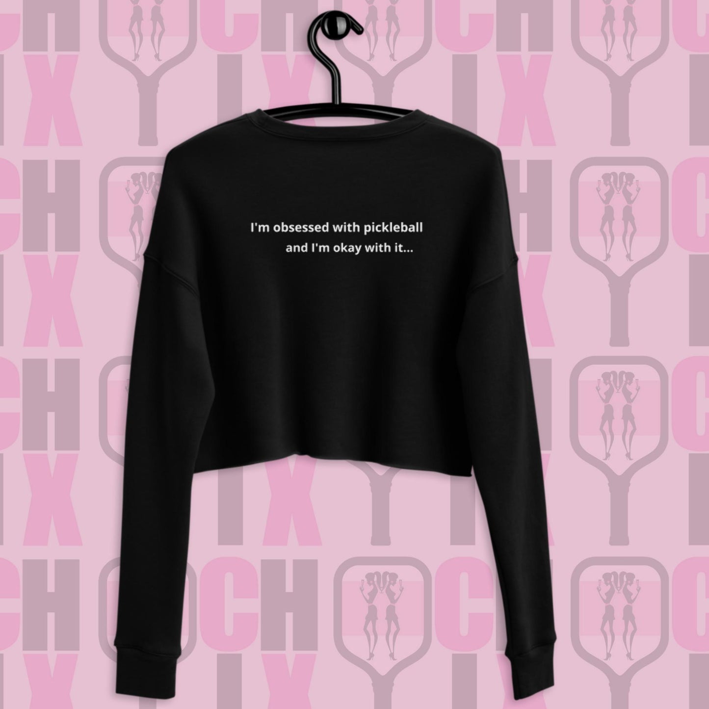 pickleball CHIX Obsessed Cropped Sweatshirt