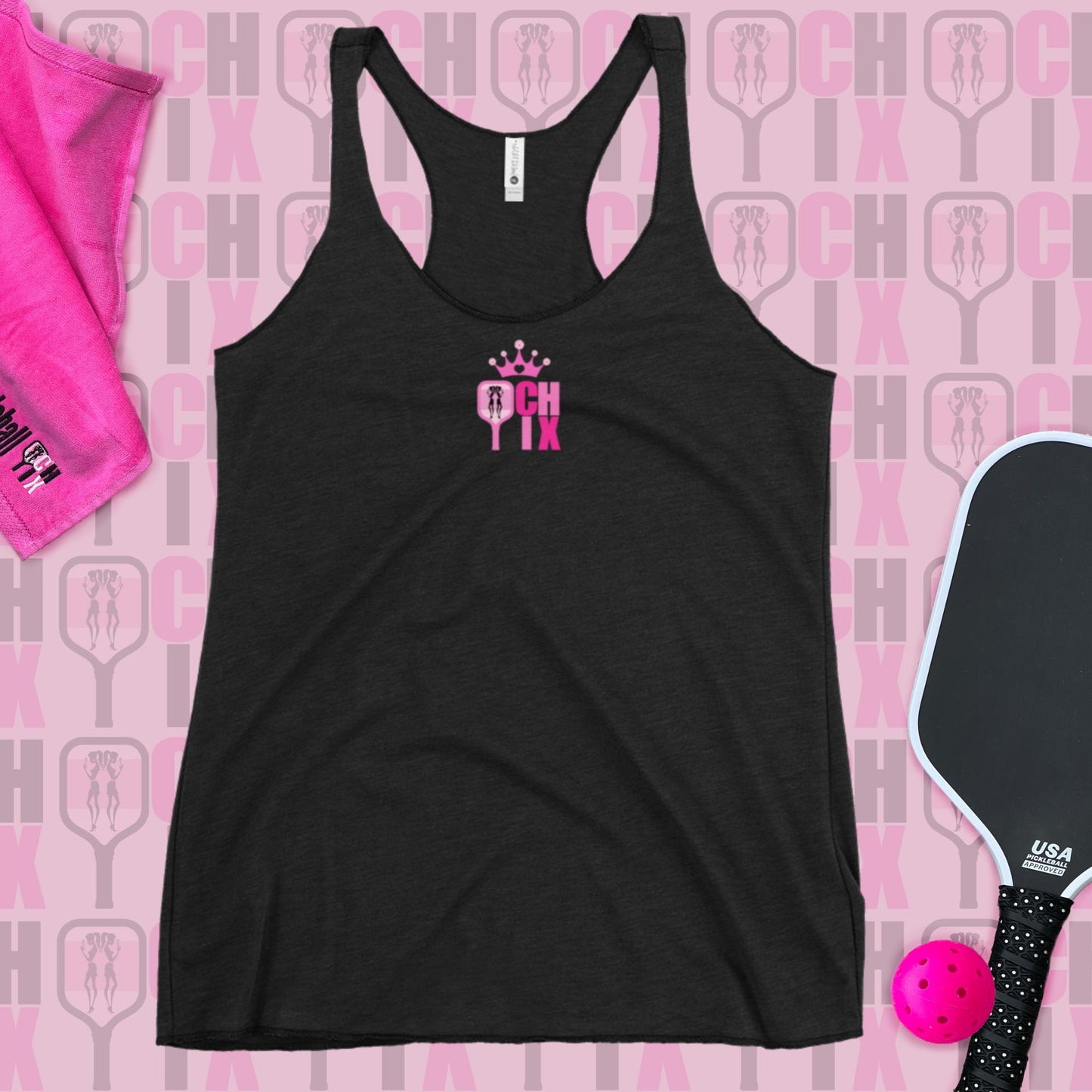 Pickleball CHIX "Pickleball Queen" Women's Racerback Tank
