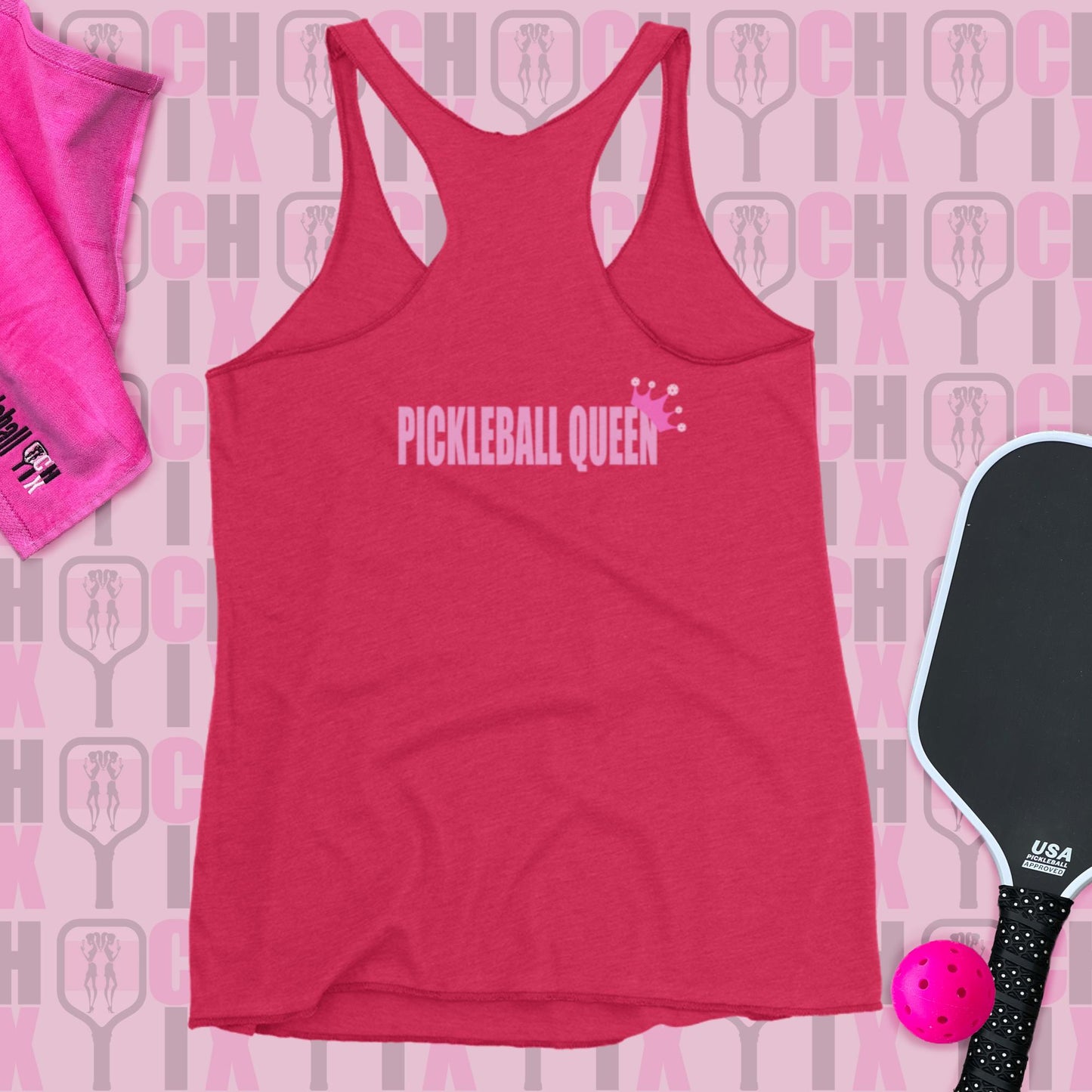 Pickleball CHIX "Pickleball Queen" Women's Racerback Tank