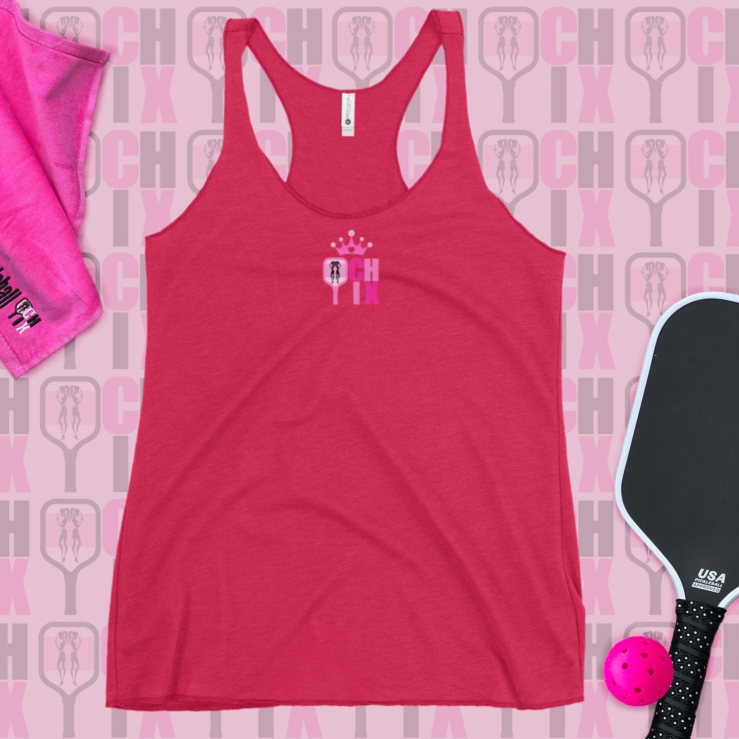 Pickleball CHIX "Pickleball Queen" Women's Racerback Tank