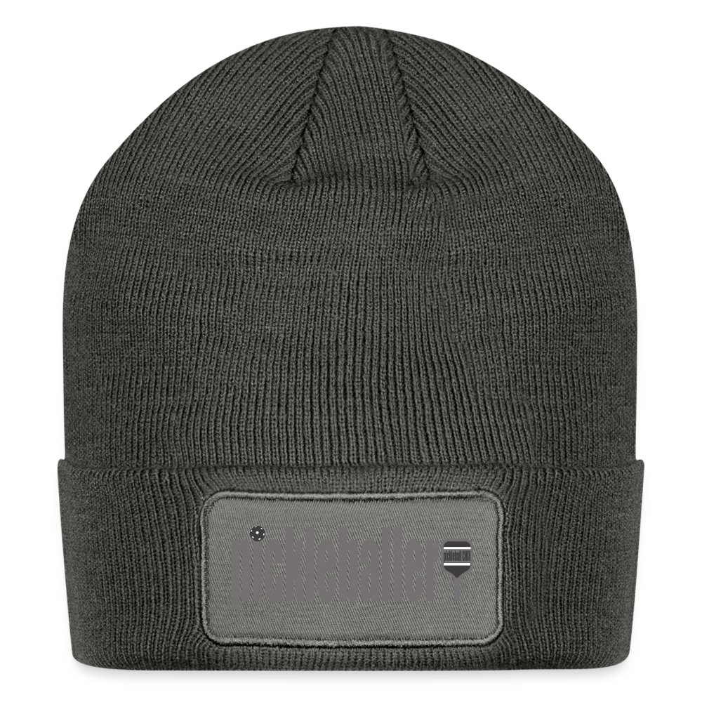 PICKLEBALLER Patch Beanie - charcoal grey