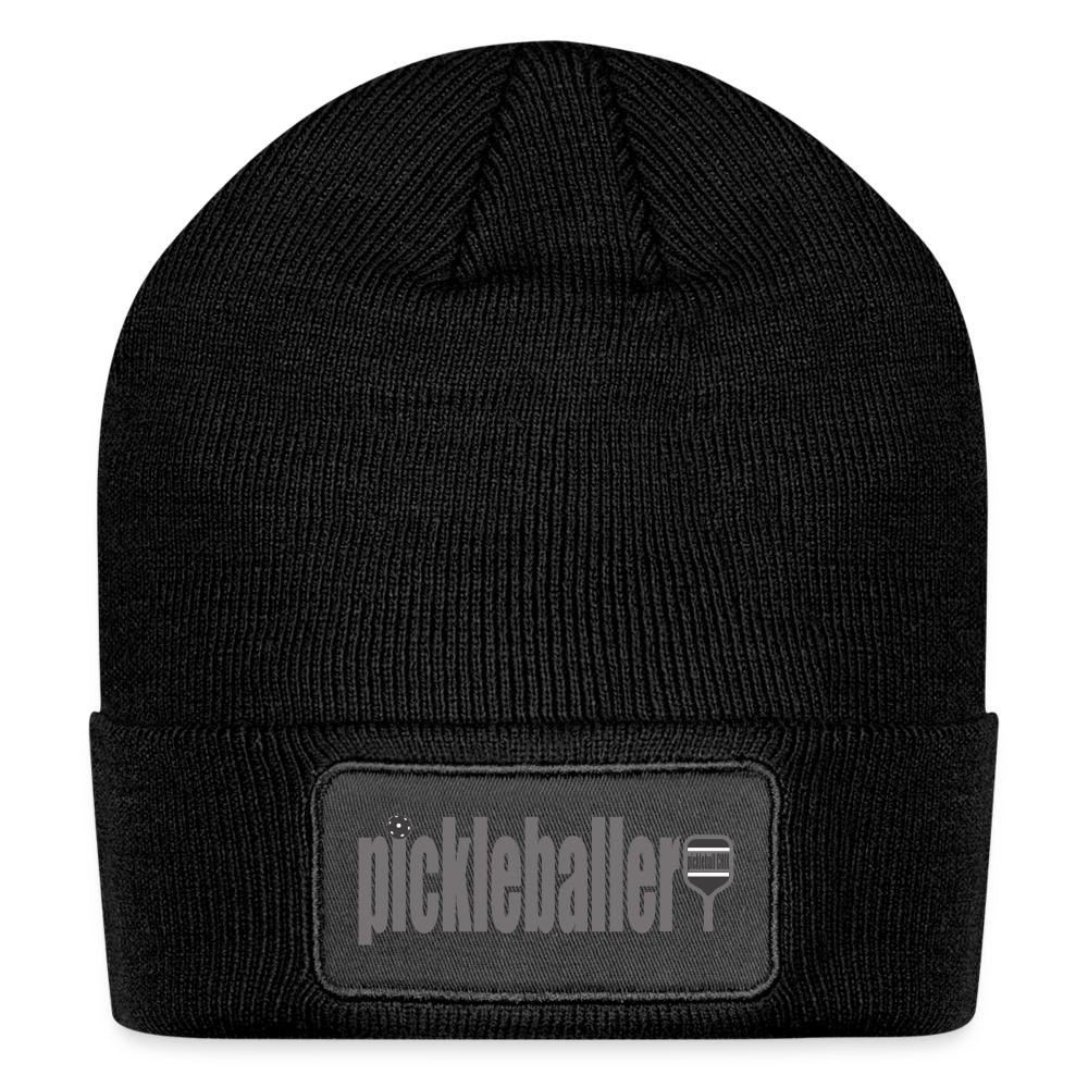 PICKLEBALLER Patch Beanie - black