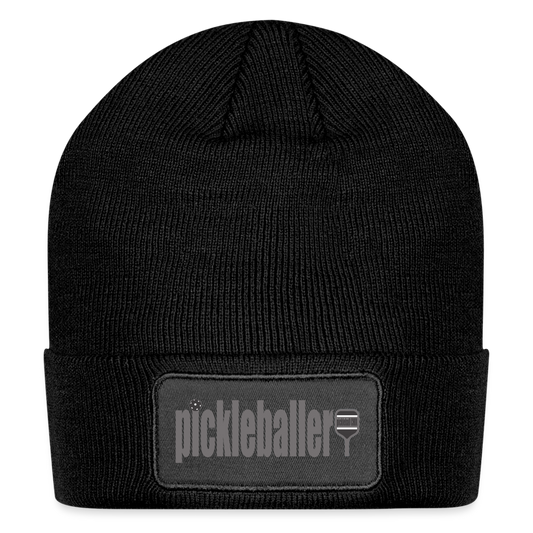 PICKLEBALLER Patch Beanie - black