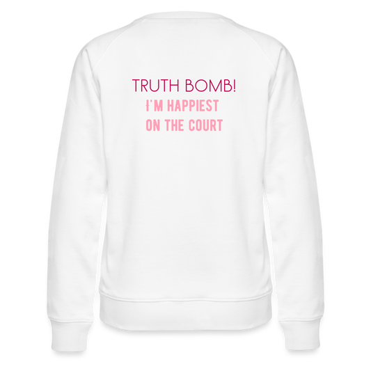 TRUTH BOMB! Women’s Premium Sweatshirt - white