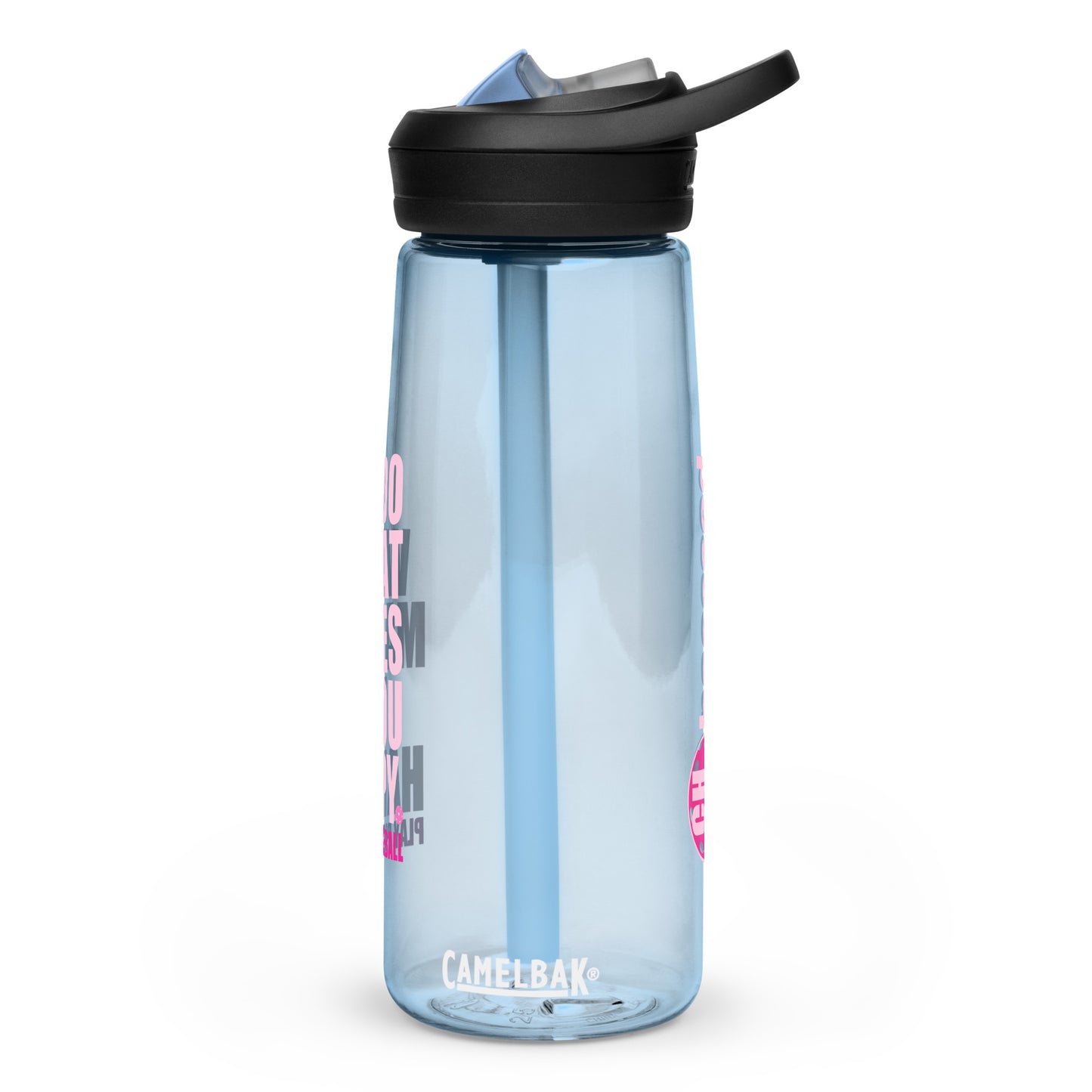 pickleball CHIX "do what makes you happy, play pickleball" Sports water bottle