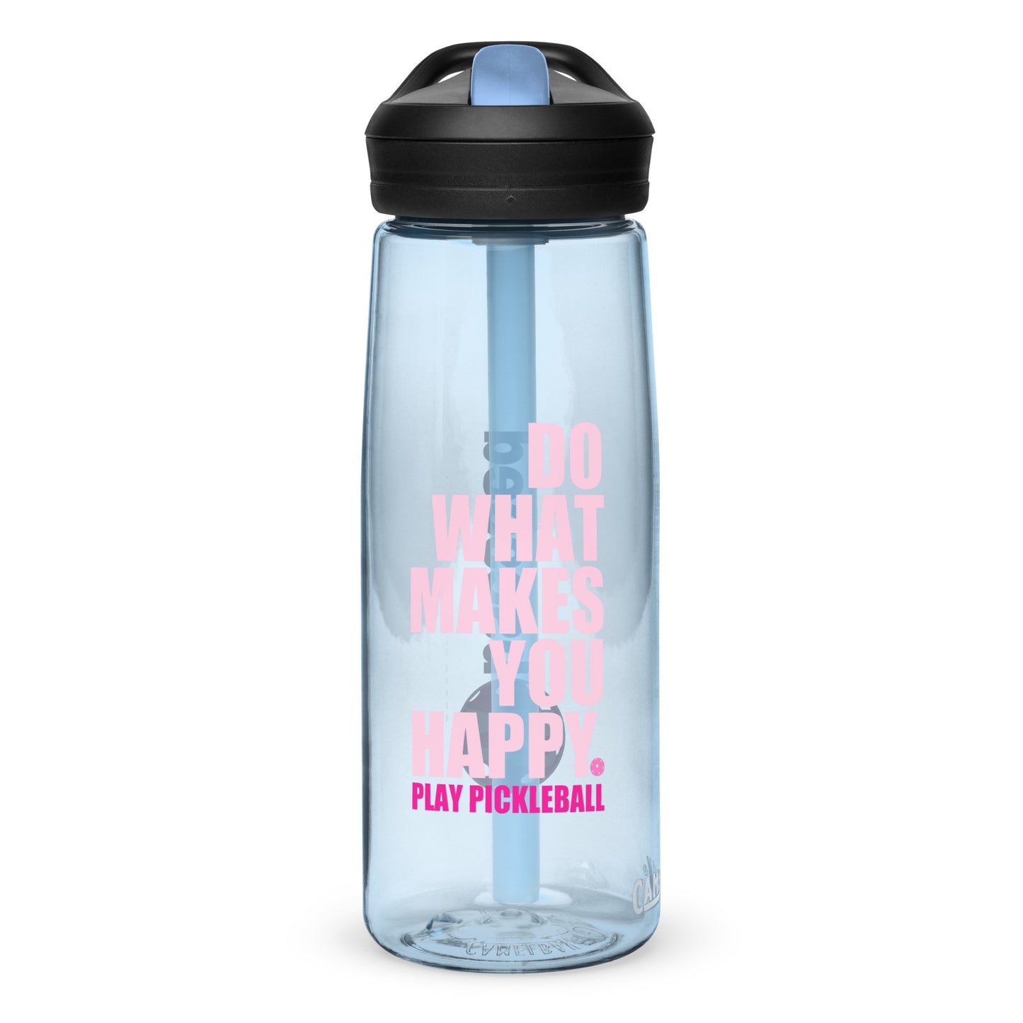 pickleball CHIX "do what makes you happy, play pickleball" Sports water bottle