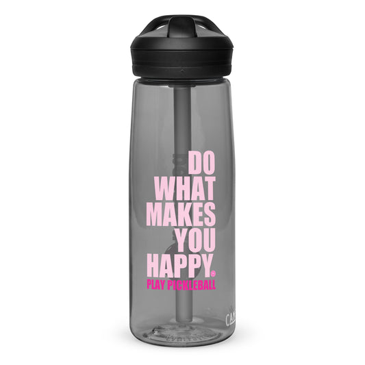 pickleball CHIX "do what makes you happy, play pickleball" Sports water bottle