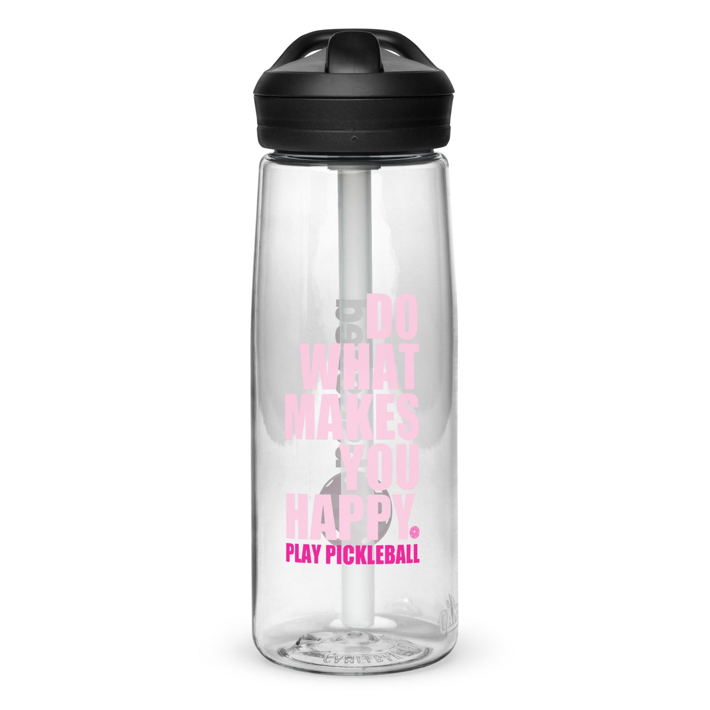 pickleball CHIX "do what makes you happy, play pickleball" Sports water bottle