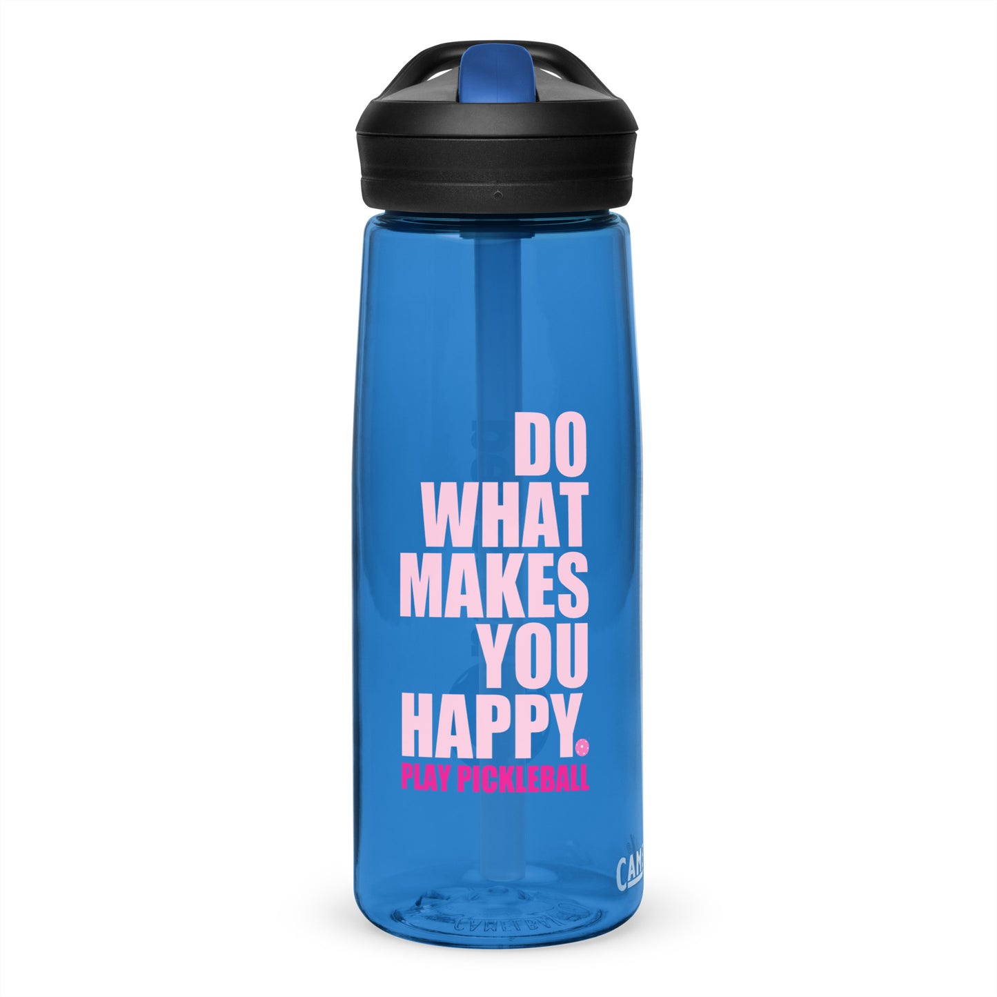 pickleball CHIX "do what makes you happy, play pickleball" Sports water bottle