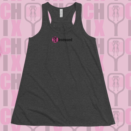 pickleball CHIX "obsessed" Women's Flowy Racerback Tank