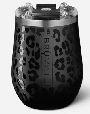 BruMate Wine Tumbler - Onyx Leopard
