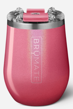 BruMate Wine Tumbler - Glitter Pink - Pickleball Chix