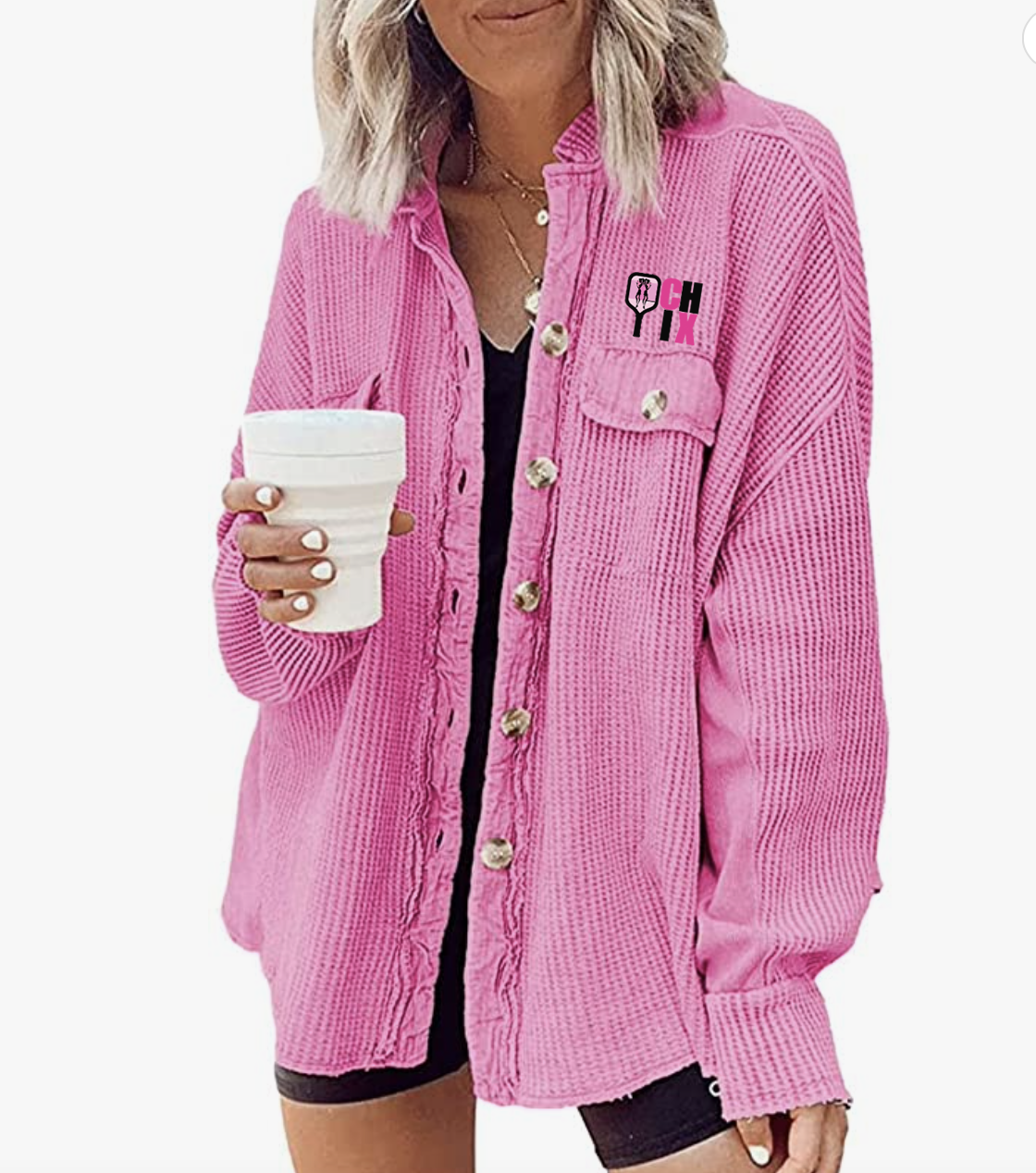 Hot Pink Oversized Comfy Shirt