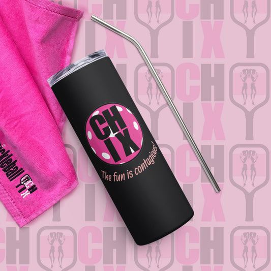 Pickleball CHIX Obsessed Collection: Stainless steel tumbler