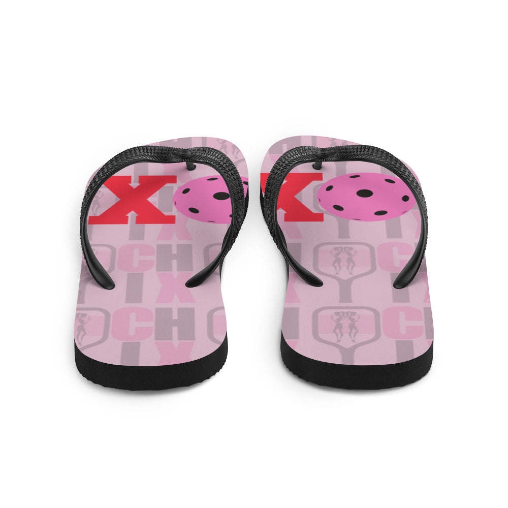 pickleball CHIX "Valentine" Beach Flip-Flops