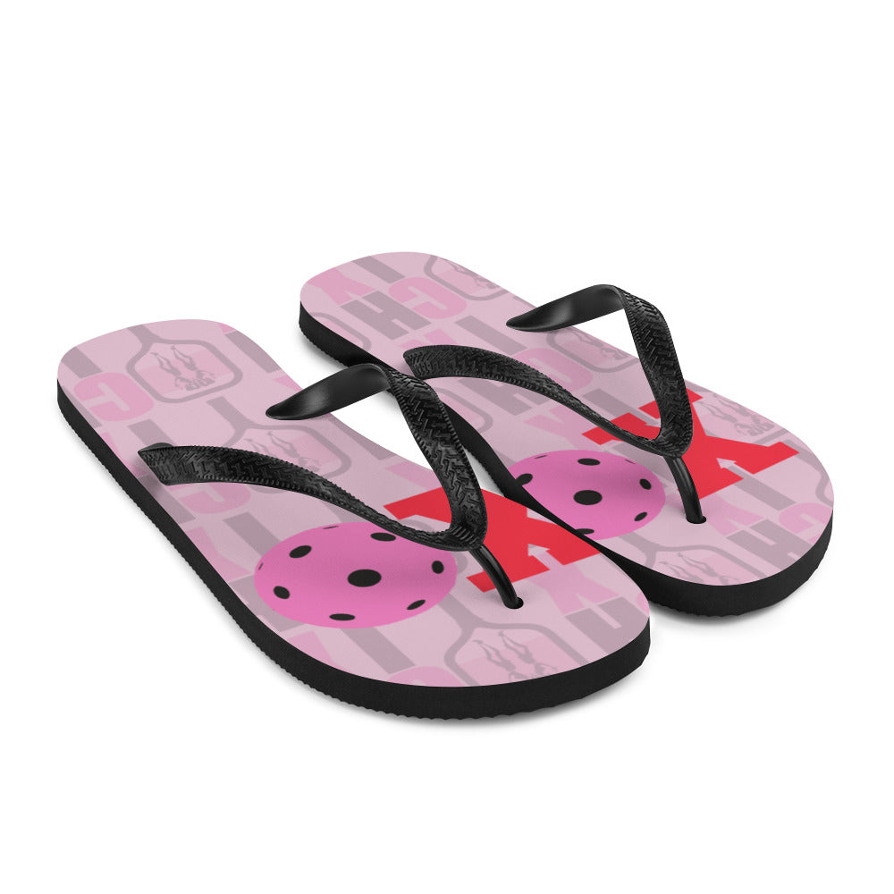 pickleball CHIX "Valentine" Beach Flip-Flops