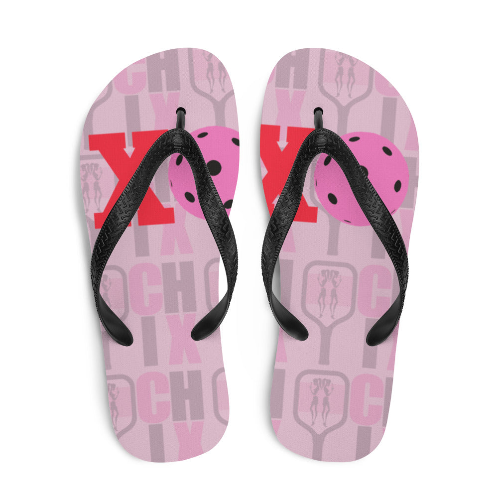 pickleball CHIX "Valentine" Beach Flip-Flops