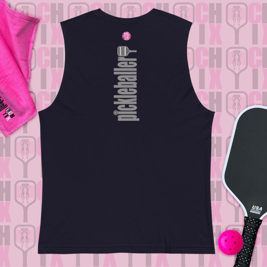 pickleball CHIX "Don't Be a DINK" Guys Muscle Shirt