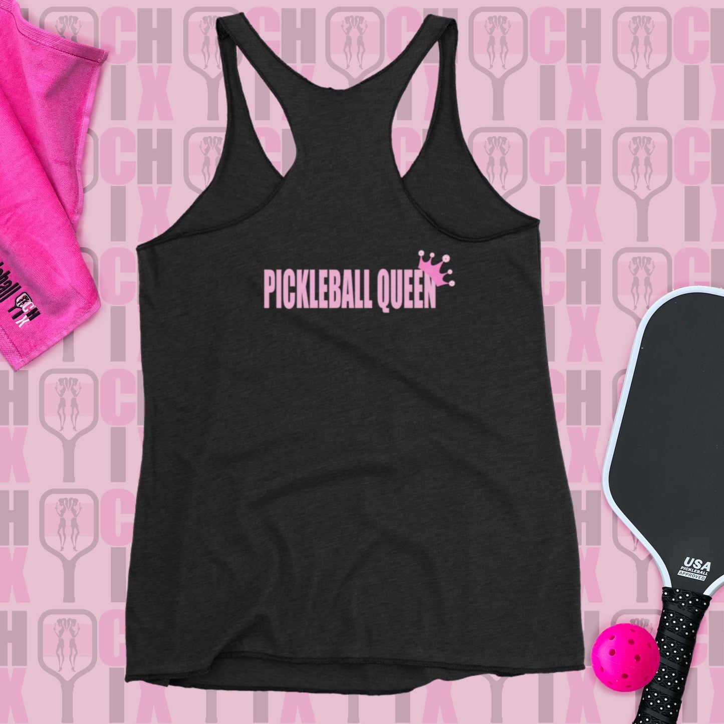 Pickleball CHIX "Pickleball Queen" Women's Racerback Tank